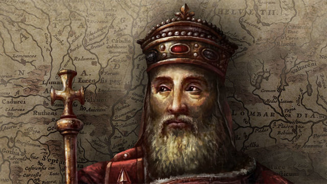 Charlemagne assumes title, King of the Lombard