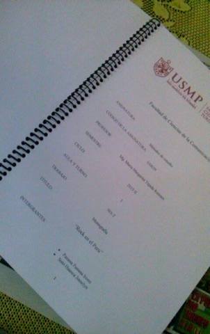 PRESENTACIÓN DEL TRABAJO