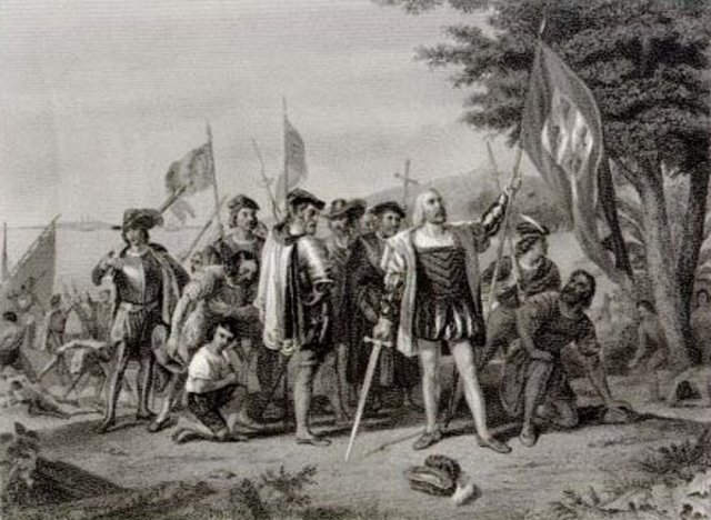 Columbus discovers America