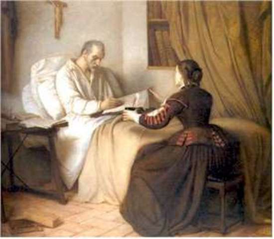 Don Quijote con su sobrina y con su ama, cap.6