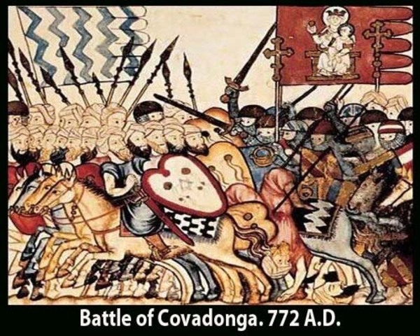 La primera batalla en covadonga
