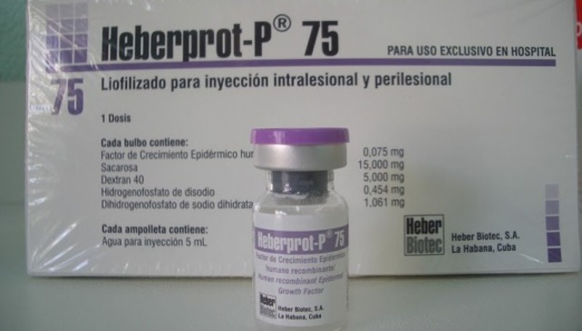 Se obtuvo  el medicamento Heberprot-P  para la terapia de la úlcera del pie diabético (UPD)  por científicos del Centro de Ingeniería Genética y Biotecnología (CIGB) de La Habana.