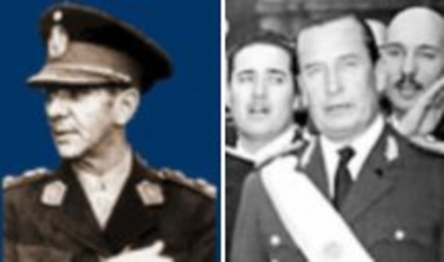 Generales Eduardo Lonardi y Pedro Eugenio Aramburu