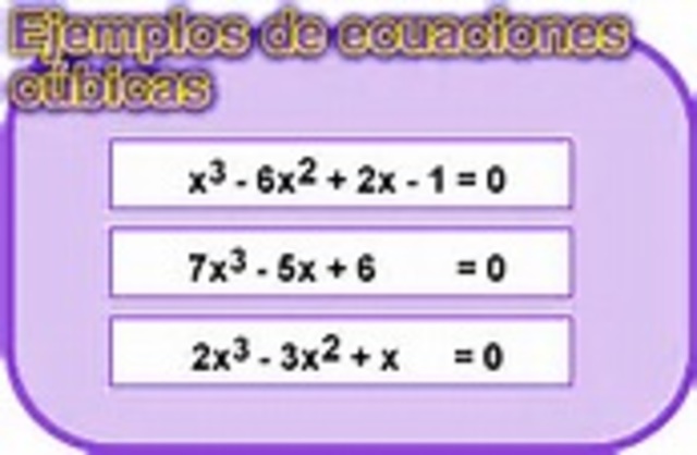 Desarrollo las ecuaciones cubicas