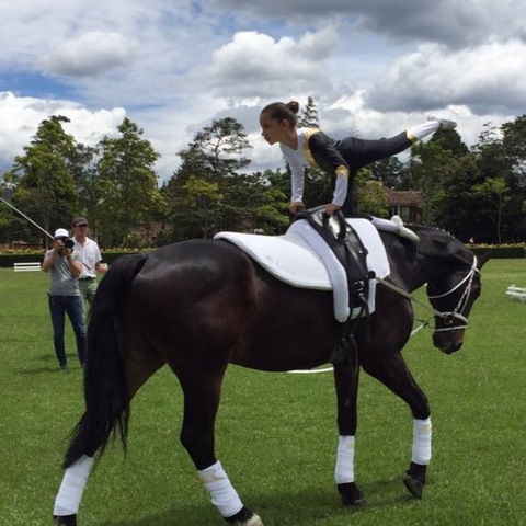 Represntando mi equipo en este deporte VAULTING