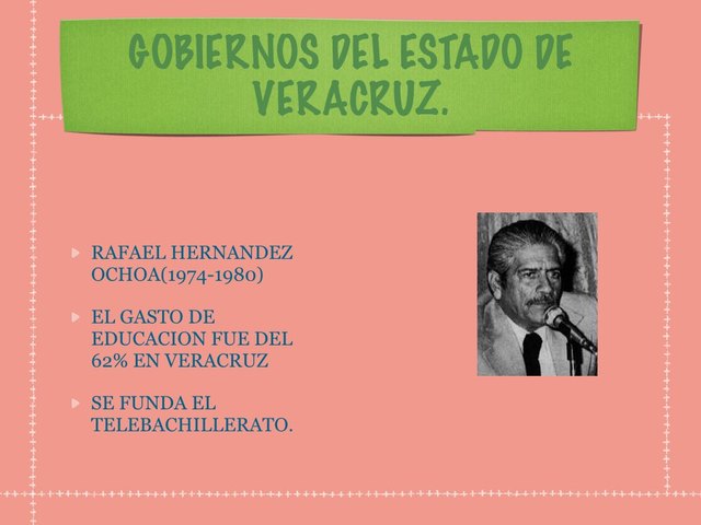 PERIODO GUBERNAMENTAL DE  RAFAEL HERNANDEZ OCHOA