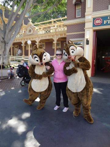 Going to Disney land with my grandma and aunt