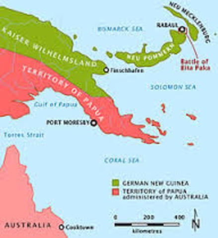 Capture of the German New Guinea