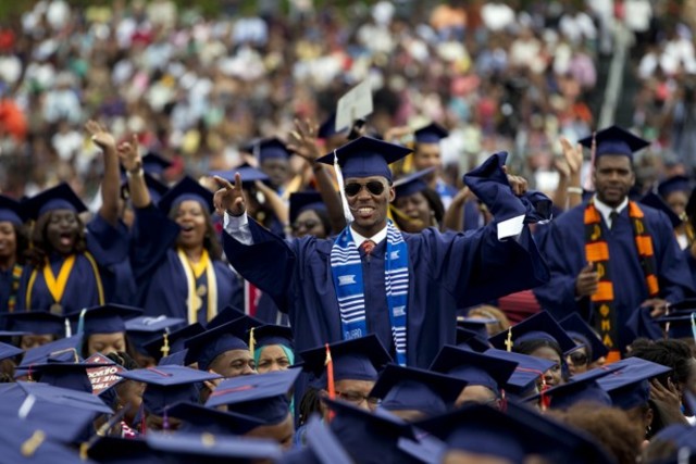 Richard graduates college