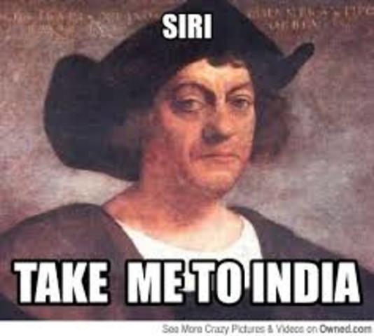 Columbus discovers the Americas