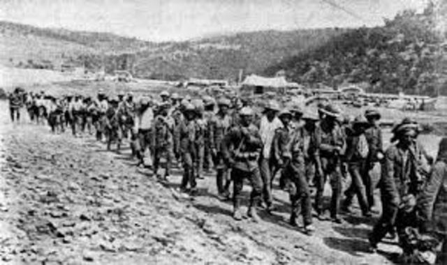 British forces surrendered to Turkish forces at Kut in Mesopotamia