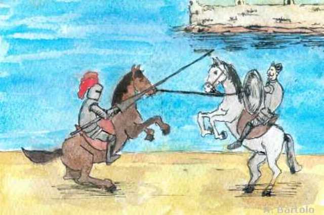 El Enfrentamiento con el Caballero de la Blanca Luna, cap.64