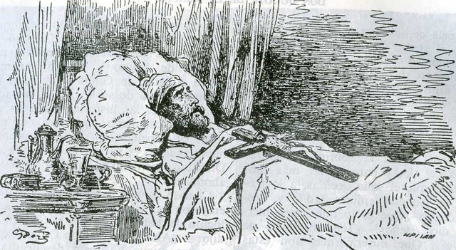 Enfermedad, Testamento y Muerte de Don Quijote, cap.74