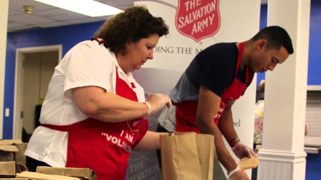Helping The Salvation Army With PB&J