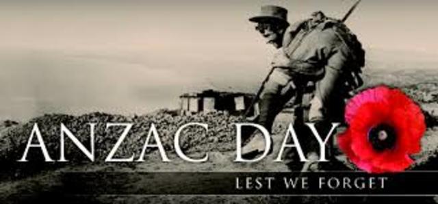 First ANZAC day
