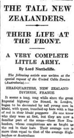 The New Zealand Division is Formed