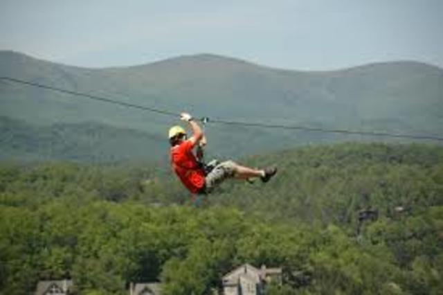 Yo usé una tirolina en la Philipines