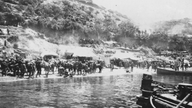 Australians land at ANZAC Cove
