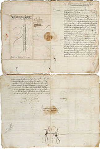 Firma de la Paz de Augsburgo.