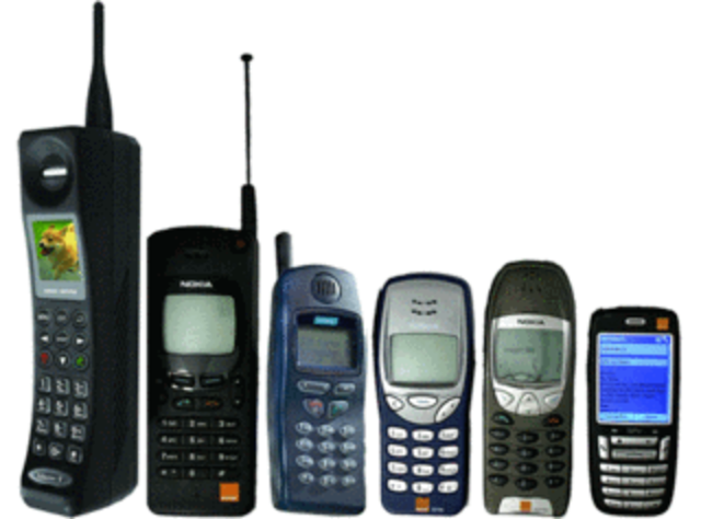 timeline of cellphones