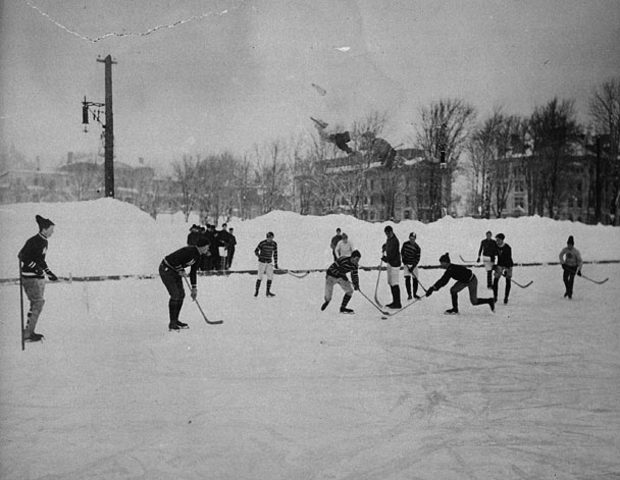 The First Professional Hockey Game