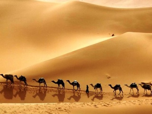 Muhhammad and His Followers Flee from Mecca to Medina.