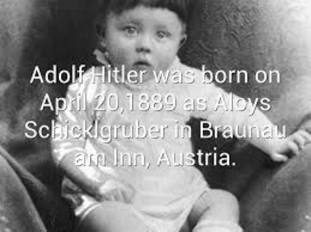 HITLER born