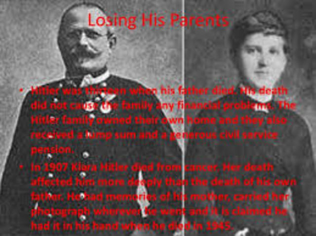 hitler lose his father