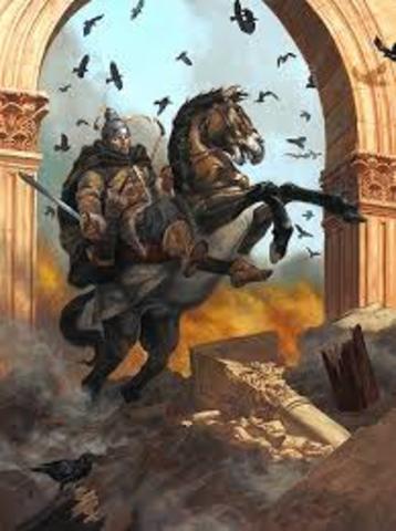 Attila the Hun invades Italy