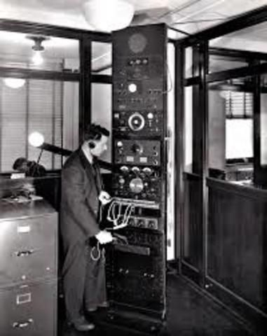 First radio broadcast transmitter