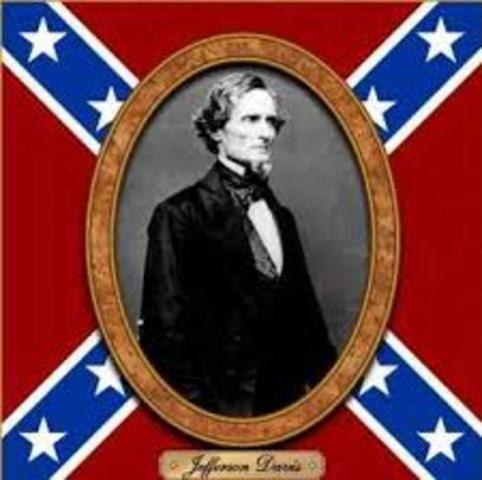 Jefferson Davis Becomes President Of The Confederate