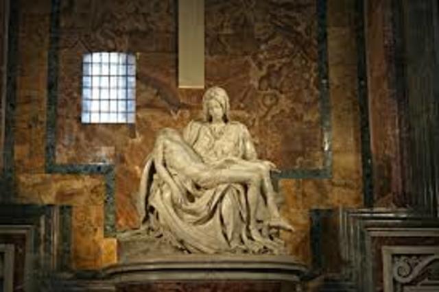 Michelangelo sculpted the Pieta