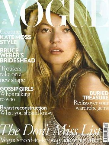 Kate Moss Covers Vogue for the First Time