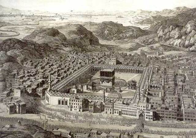 Muhammad leaves Mecca and goes to Yathrib
