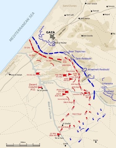 Battle of Beersheba - Fail of Gaza and Jerusalem