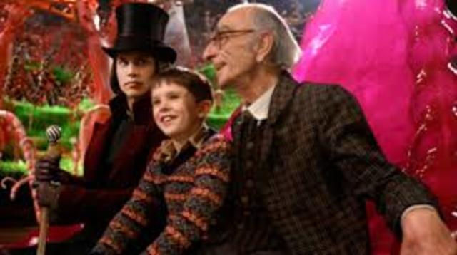 Miramos le pelicula Charlie y la fabrica de chocolate