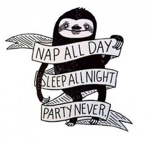 Je dormirai tout mon vie.