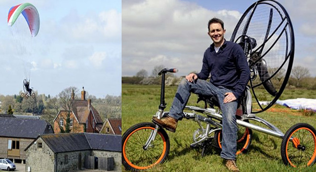 Bicicleta que vuela. Creada por Jhon Foden  y Yannick Read.