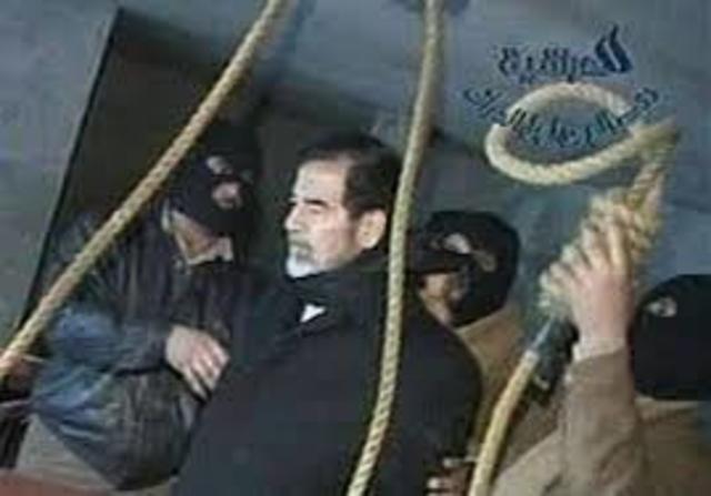 Saddam Hussein is executed