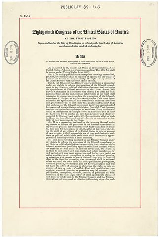 Voting Rights Act of 1965