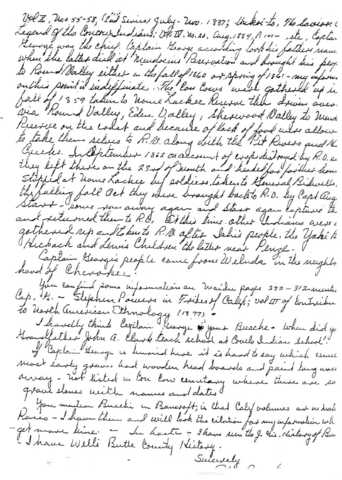 A letter is written to open the investigation of Polly Wilson's dissaperence.