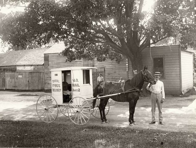 Congress makes free mail delivery to rural residents