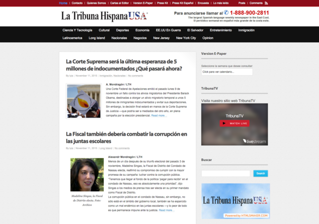 Nace "La Tribuna Hispana"