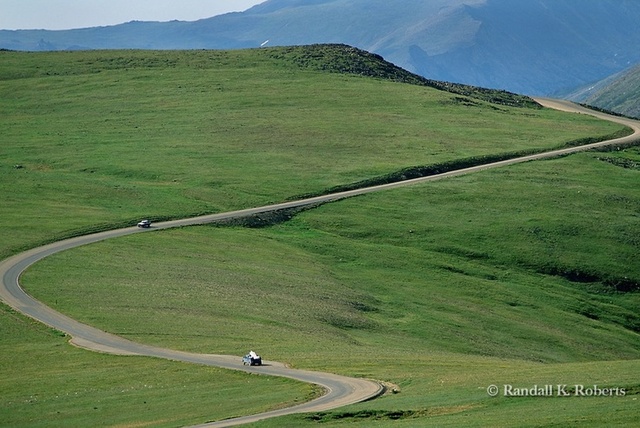 The highest continuous paved road in the United State