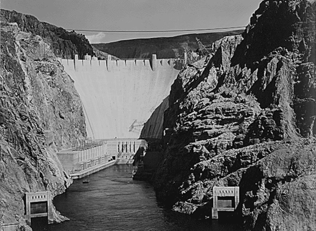 Hoover Dam is dedicated by President Roosevelt.