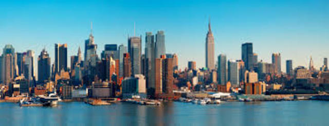 Peter Minuit buys Manhattan and founds New Amsterdam