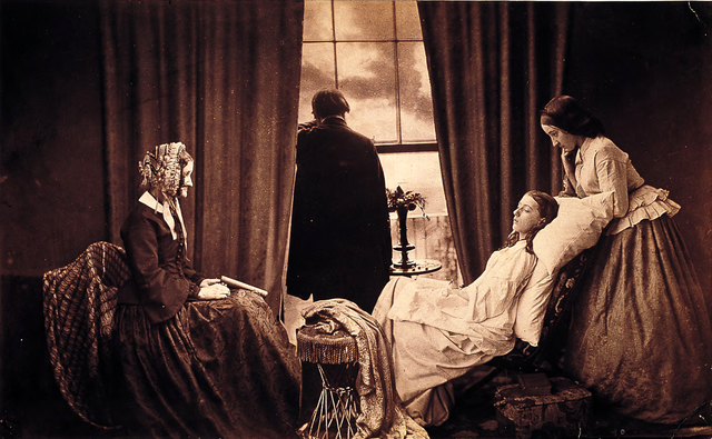 "Fading Away", by Henry Peach Robinson, 1858