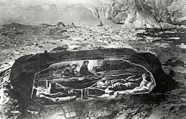 The crew lands on Elephant Island