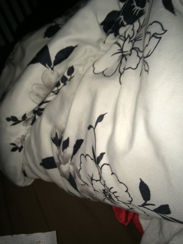 me acosté en la cama.