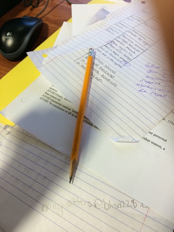 Yo me trabaje en la clase.